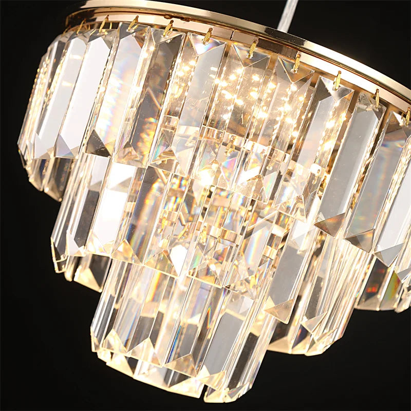 Luminaire Salon Suspendu en Cristal