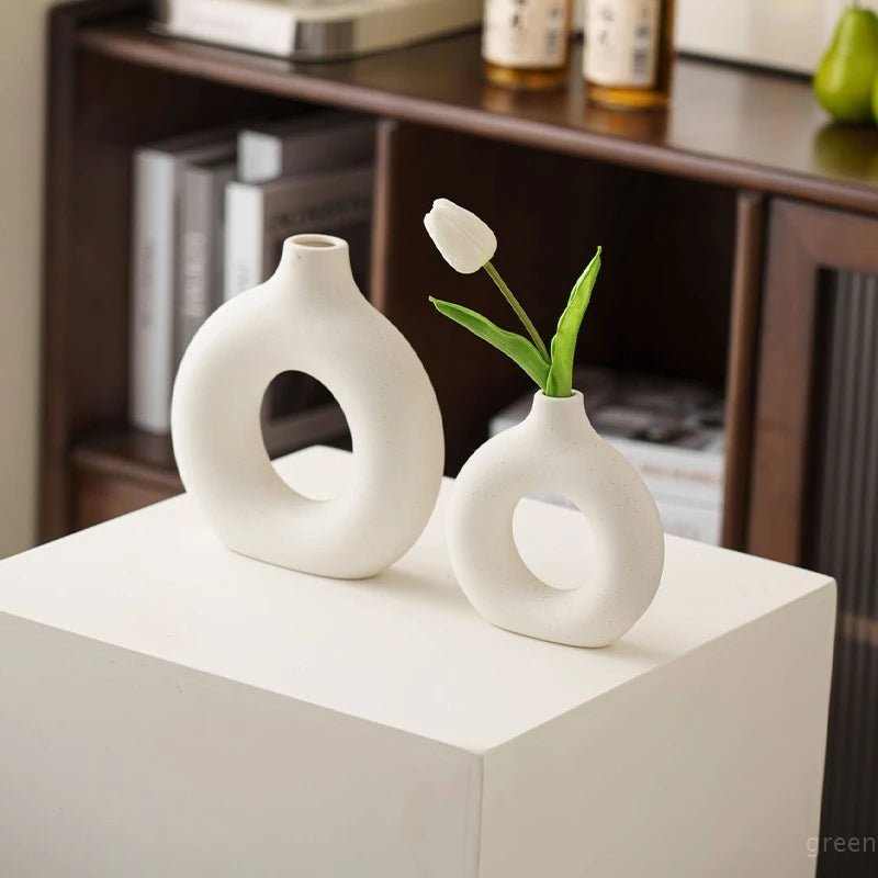 Vase Céramique Blanc Pur