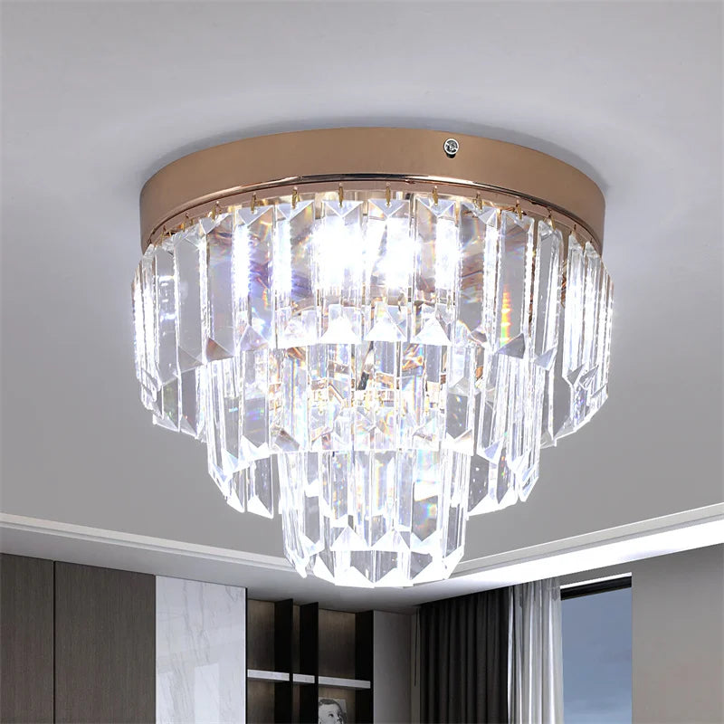 Luminaire Salon Suspendu en Cristal