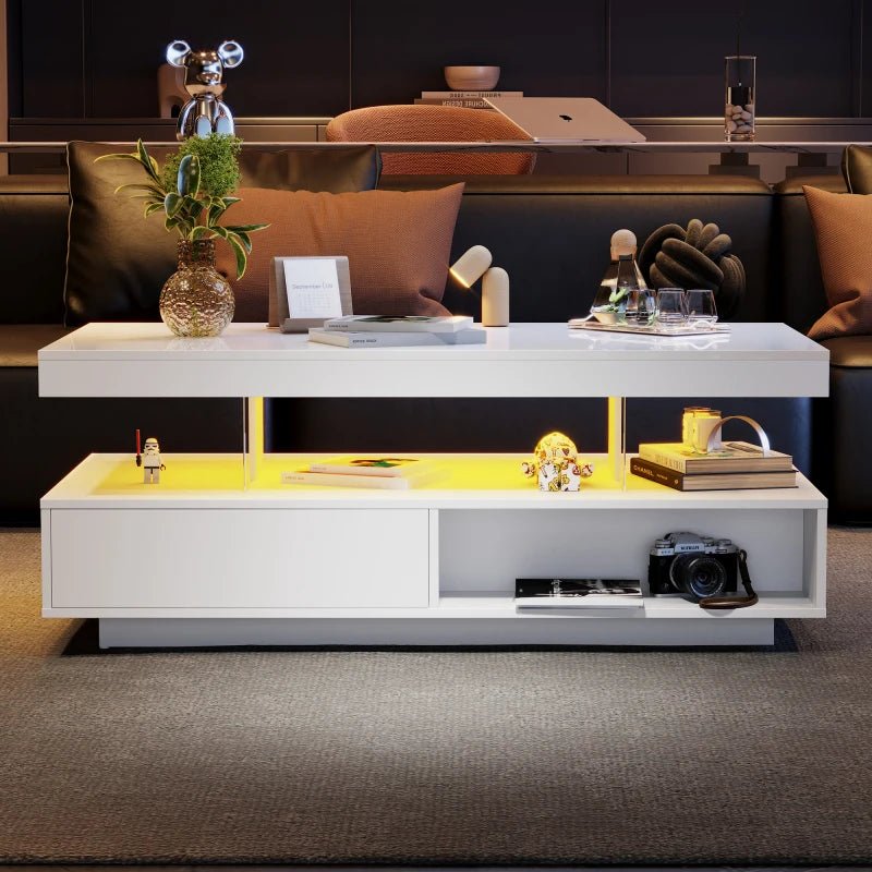 Table basse moderne LED